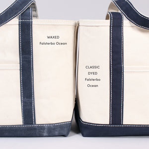 Waxed tote bag - Falsterbo Ocean